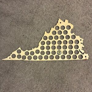 Virginia Beer Cap Map